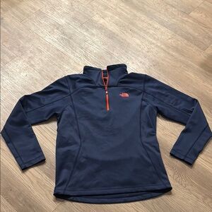 The North Face Navy Pullover with Red Accents